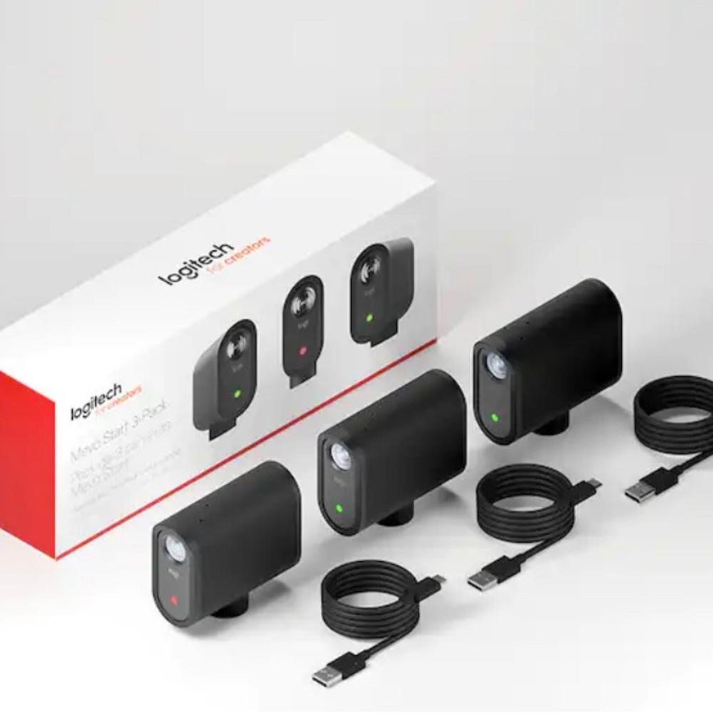 📸 camera upgrade!! 🌟 Logitech Mevo Start 3-pack